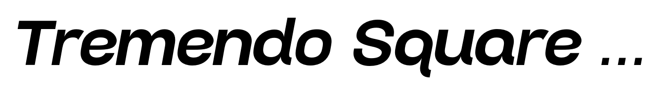 Tremendo Square Bold Italic